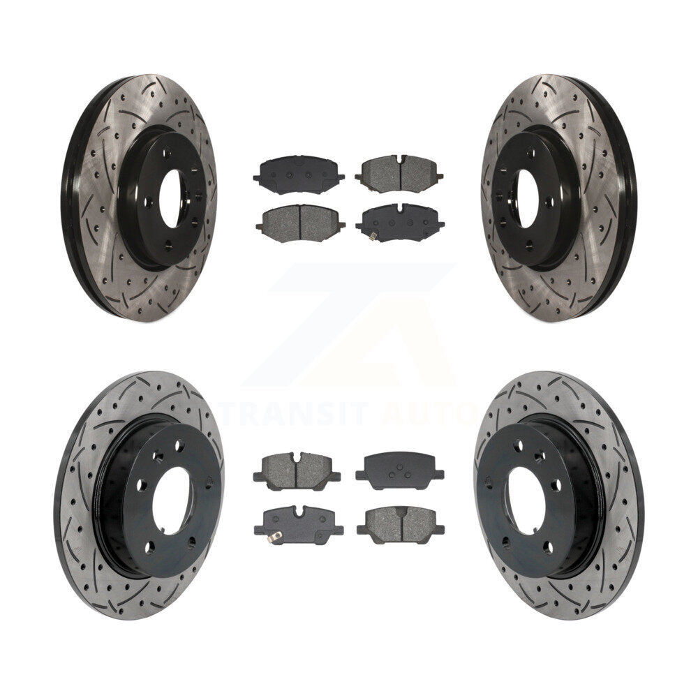 Coated Disc Rotors and Semi-Metallic Brake Pads Kit-KDS-101136