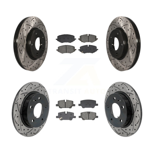 Coated Disc Rotors and Semi-Metallic Brake Pads Kit-KDS-101136