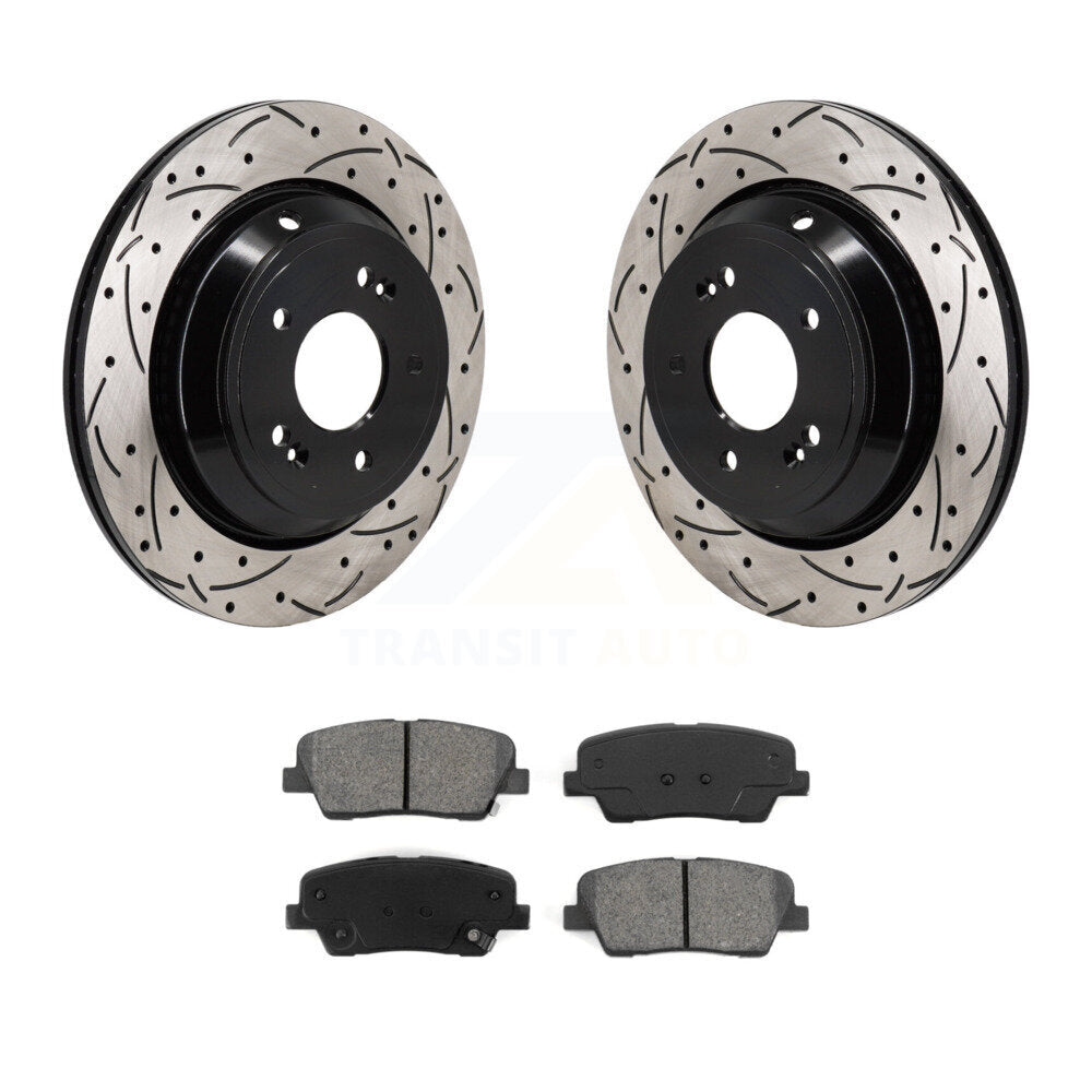 Disc Rotors and Semi-Metallic Brake Pads Kit-KDS-101163 - Kit.bestparts.ca