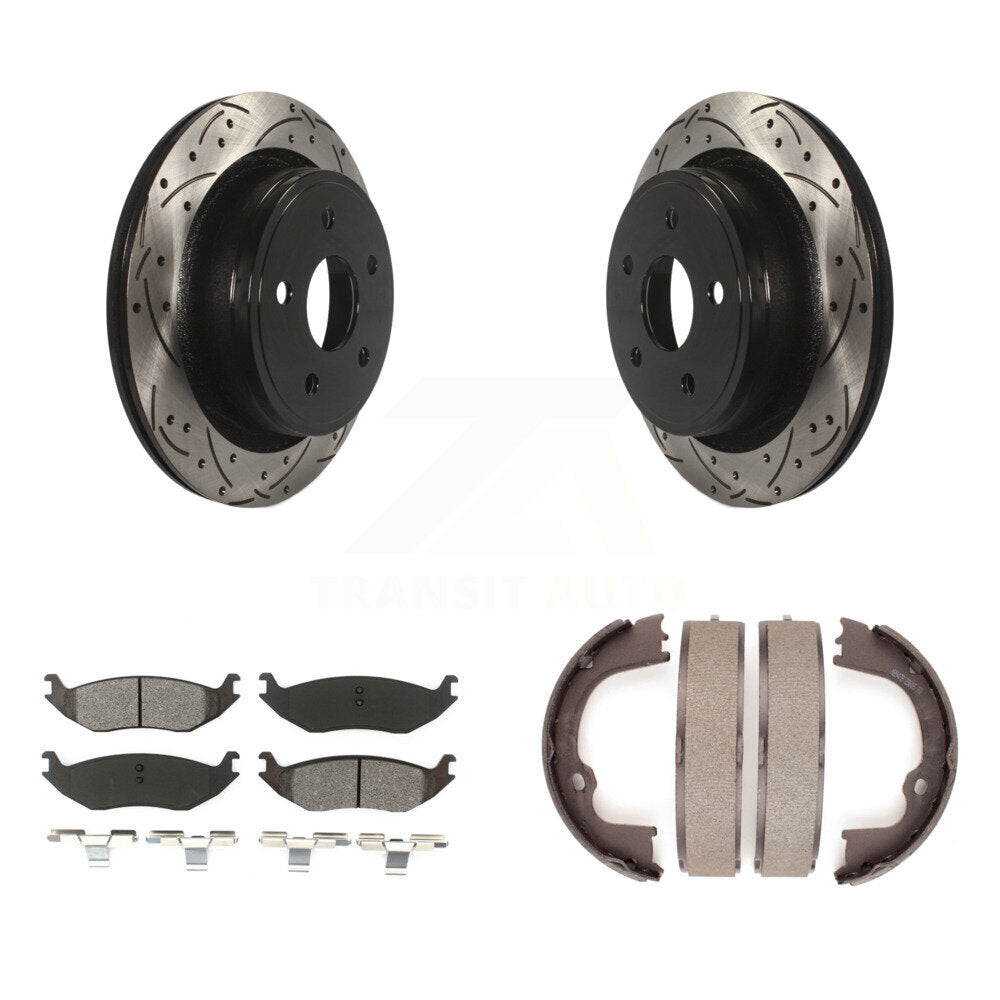 Coated Disc Rotors and Semi-Metallic Brake Pads Kit-KDS-101287 - Kit.bestparts.ca