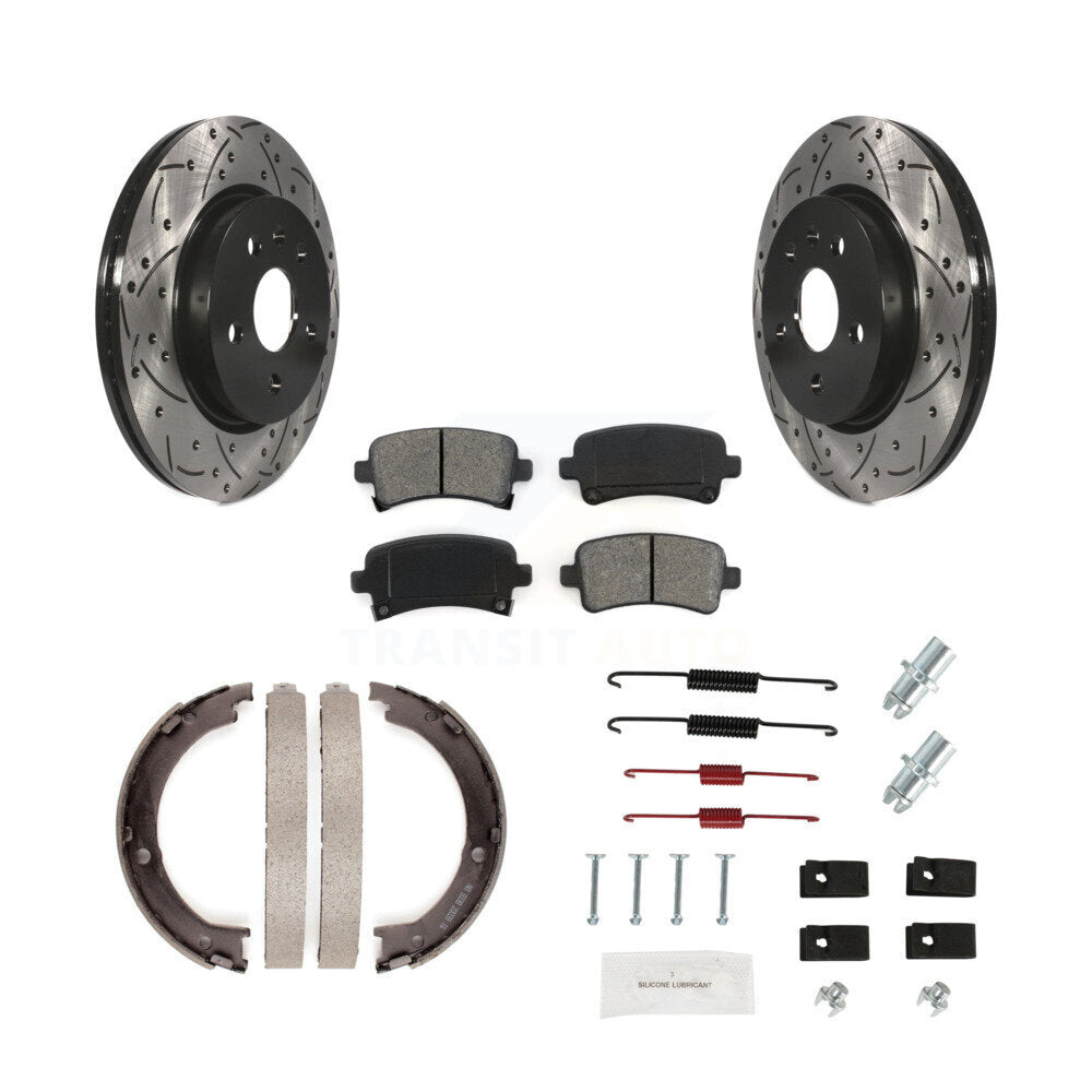 Coated Disc Rotors and Semi-Metallic Brake Pads Kit-KDS-101436 - Kit.bestparts.ca
