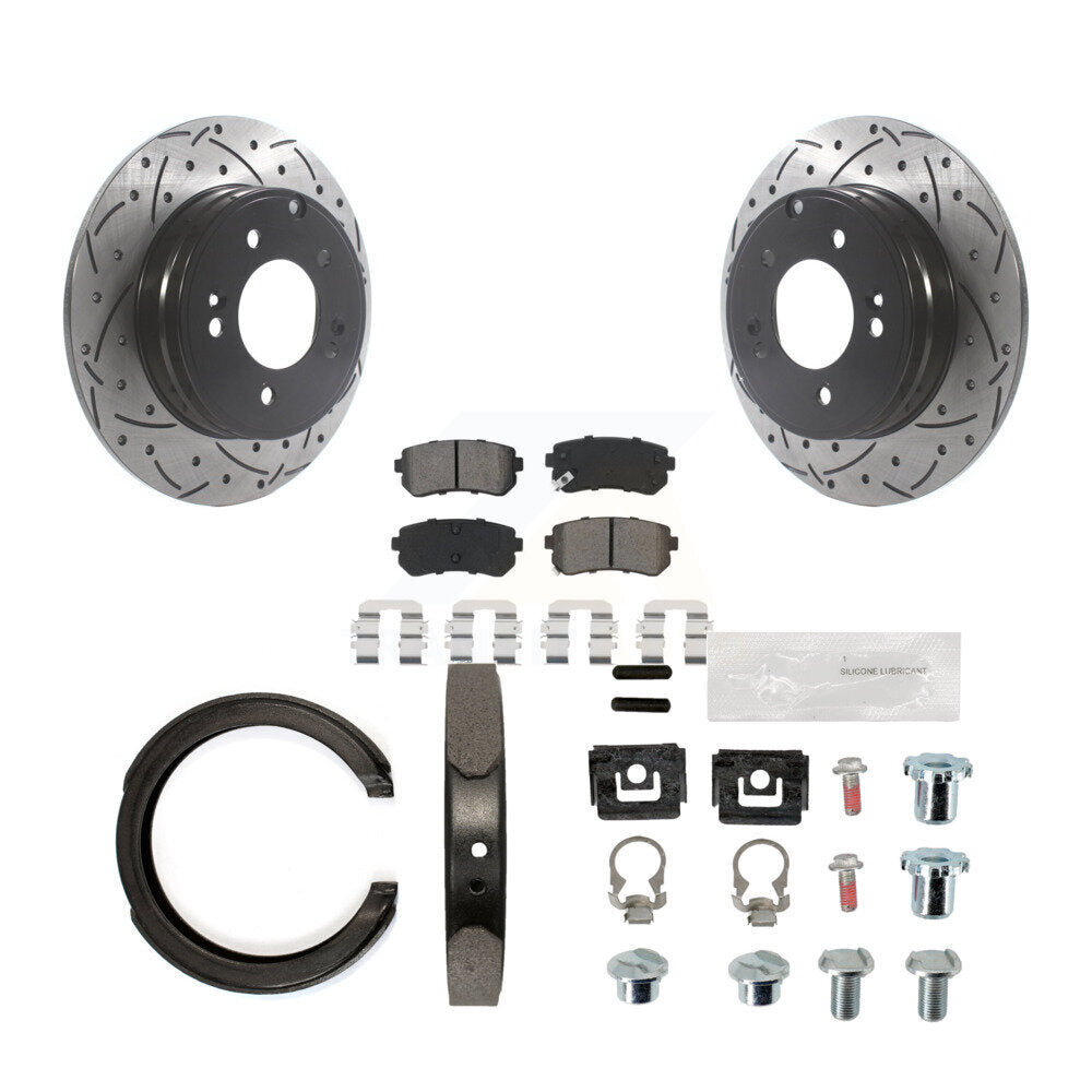 Coated Disc Rotors and Semi-Metallic Brake Pads Kit-KDS-101518 - Kit.bestparts.ca