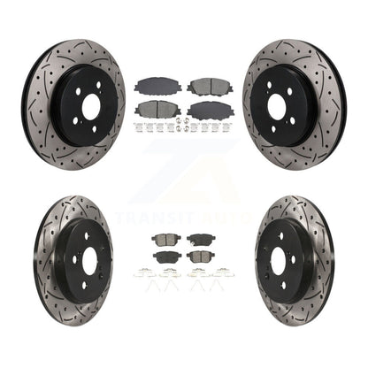 Coated Disc Rotors and Semi-Metallic Brake Pads Kit-KDS-101566