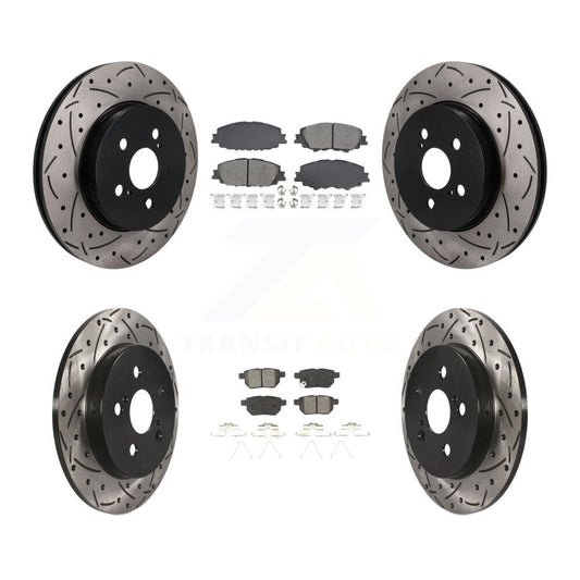 Coated Disc Rotors and Semi-Metallic Brake Pads Kit-KDS-101566