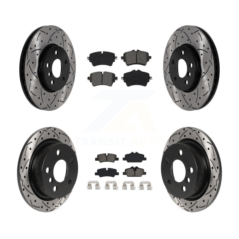 Coated Disc Rotors and Semi-Metallic Brake Pads Kit-KDS-101572