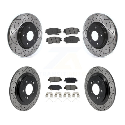 Coated Disc Rotors and Semi-Metallic Brake Pads Kit-KDS-101573