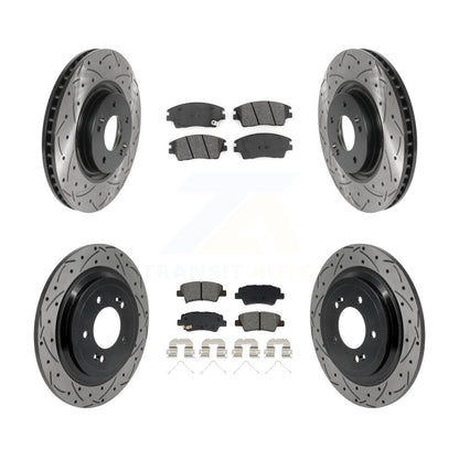 Coated Disc Rotors and Semi-Metallic Brake Pads Kit-KDS-101574