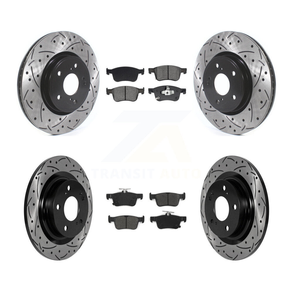 Coated Disc Rotors and Semi-Metallic Brake Pads Kit-KDS-101581 Kit.bestparts.ca