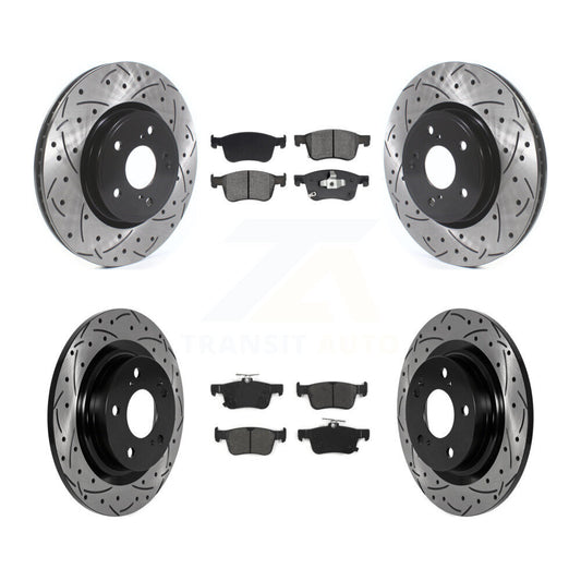 Coated Disc Rotors and Semi-Metallic Brake Pads Kit-KDS-101581