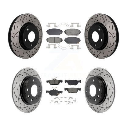 Coated Disc Rotors and Semi-Metallic Brake Pads Kit-KDS-101584