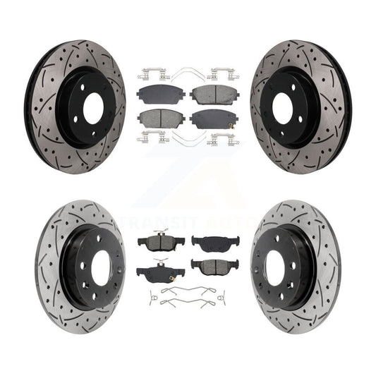 Coated Disc Rotors and Semi-Metallic Brake Pads Kit-KDS-101584