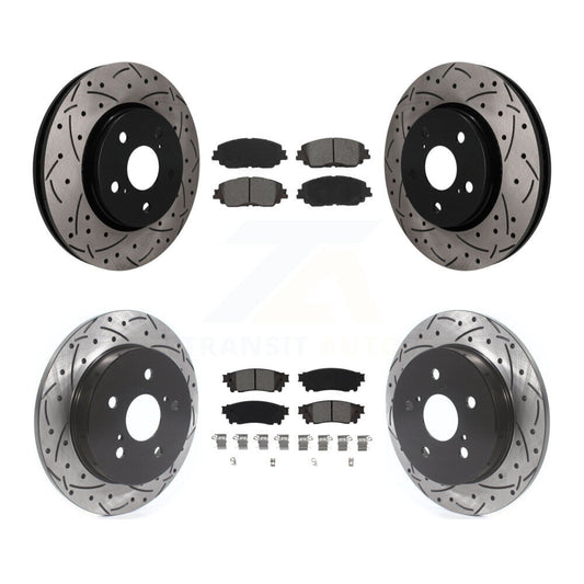 Coated Disc Rotors and Semi-Metallic Brake Pads Kit-KDS-101585
