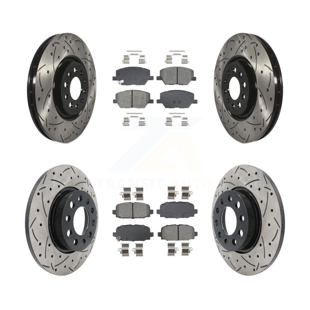 Disc Rotors and Semi-Metallic Brake Pads Kit-KDS-101588
