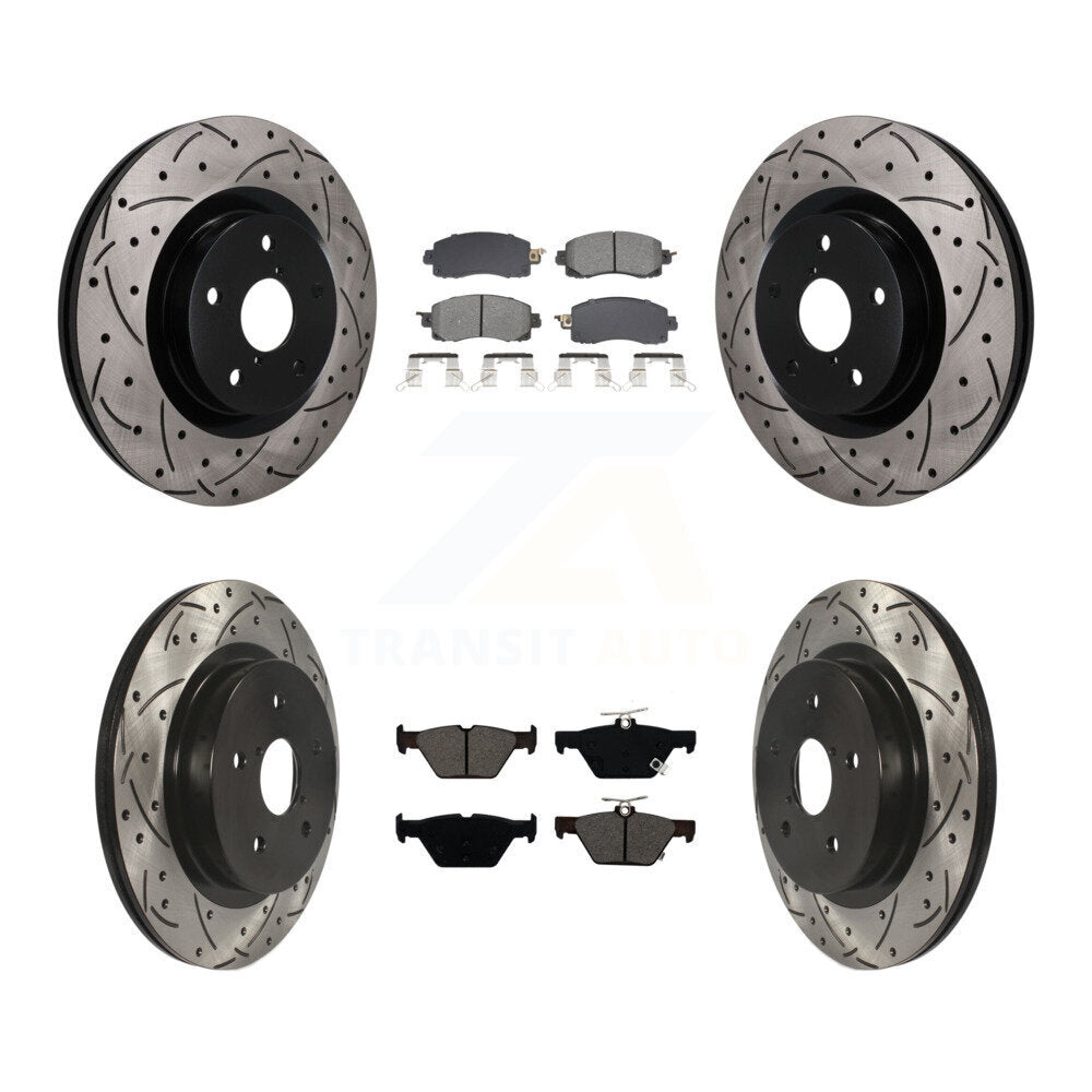 Coated Disc Rotors and Semi-Metallic Brake Pads Kit-KDS-101591 Kit.bestparts.ca