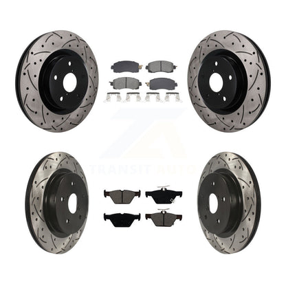 Coated Disc Rotors and Semi-Metallic Brake Pads Kit-KDS-101591