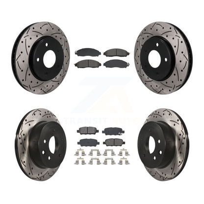 Coated Disc Rotors and Semi-Metallic Brake Pads Kit-KDS-101594