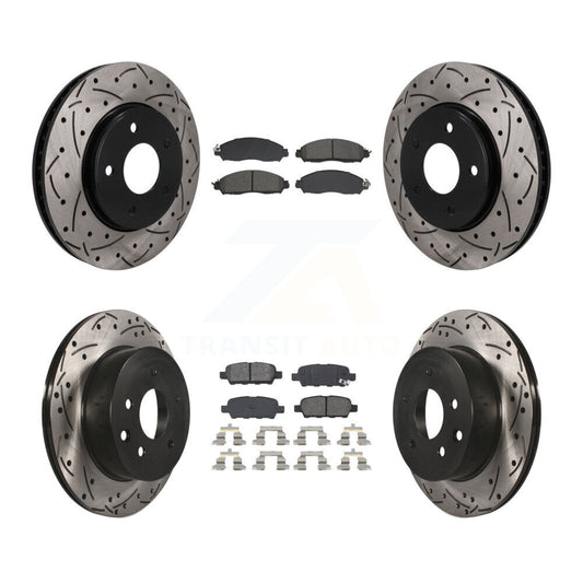 Coated Disc Rotors and Semi-Metallic Brake Pads Kit-KDS-101594