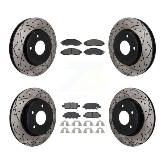 Disc Rotors and Semi-Metallic Brake Pads Kit-KDS-101595