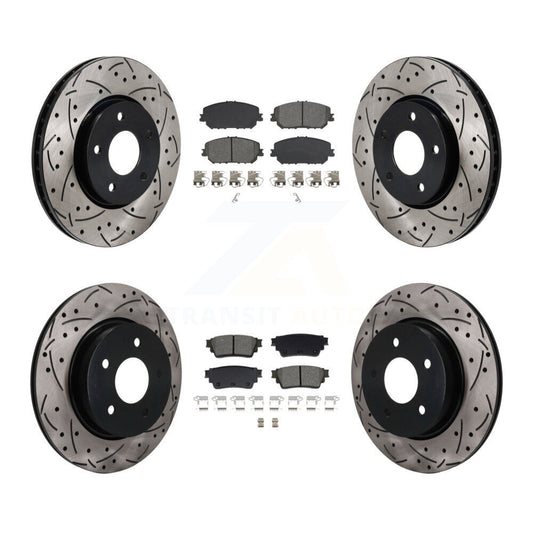 Disc Rotors and Semi-Metallic Brake Pads Kit-KDS-101596