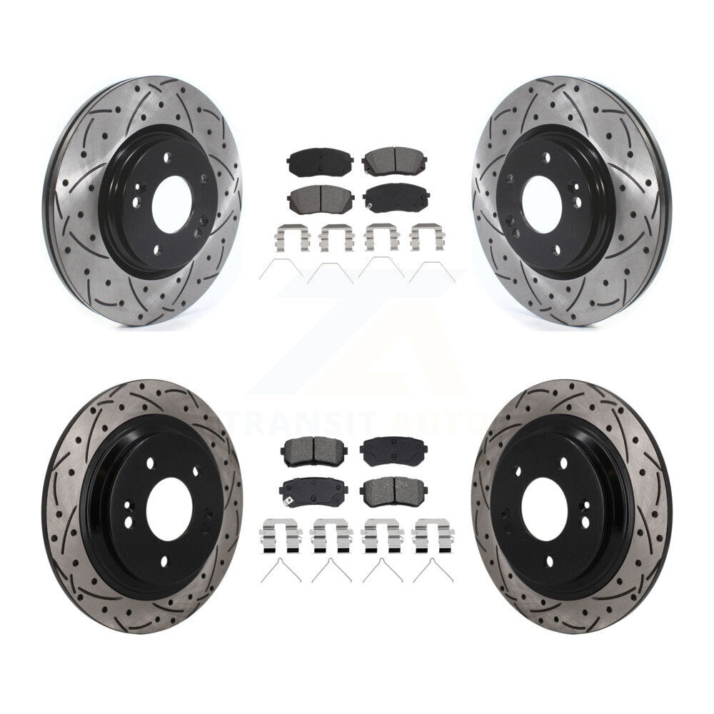 Coated Disc Rotors and Semi-Metallic Brake Pads Kit-KDS-101597 Kit.bestparts.ca