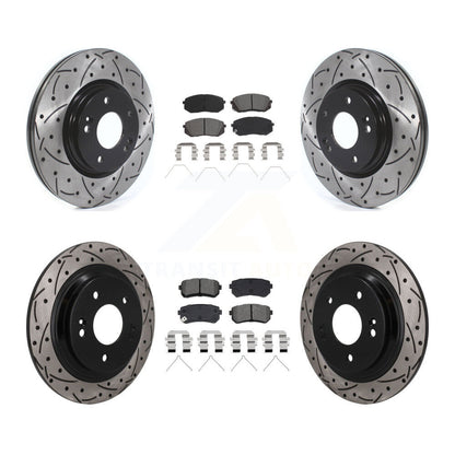 Coated Disc Rotors and Semi-Metallic Brake Pads Kit-KDS-101597
