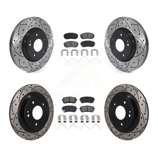 Coated Disc Rotors and Semi-Metallic Brake Pads Kit-KDS-101597