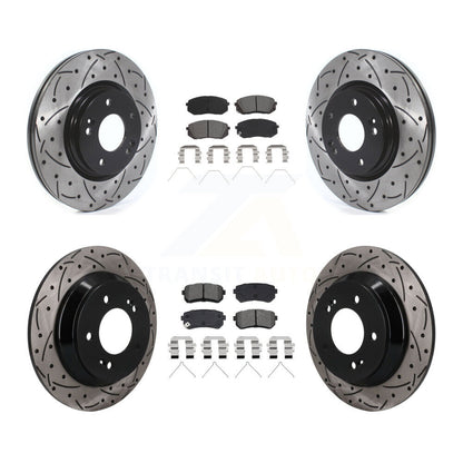 Coated Disc Rotors and Semi-Metallic Brake Pads Kit-KDS-101598