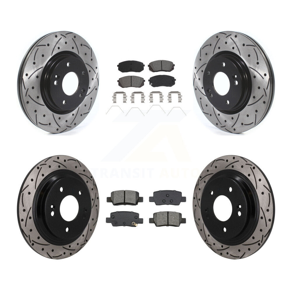Coated Disc Rotors and Semi-Metallic Brake Pads Kit-KDS-101599 Kit.bestparts.ca