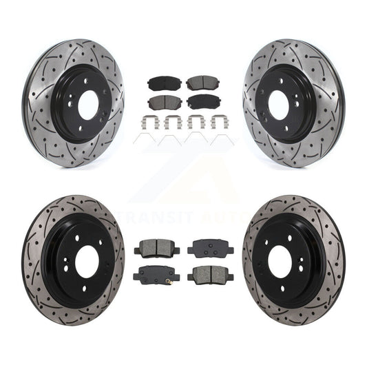 Coated Disc Rotors and Semi-Metallic Brake Pads Kit-KDS-101599