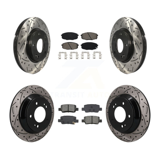 Coated Disc Rotors and Semi-Metallic Brake Pads Kit-KDS-101600