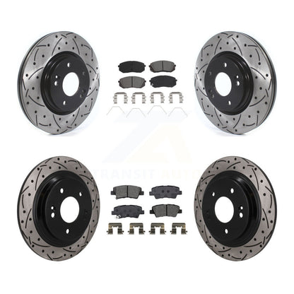 Coated Disc Rotors and Semi-Metallic Brake Pads Kit-KDS-101601