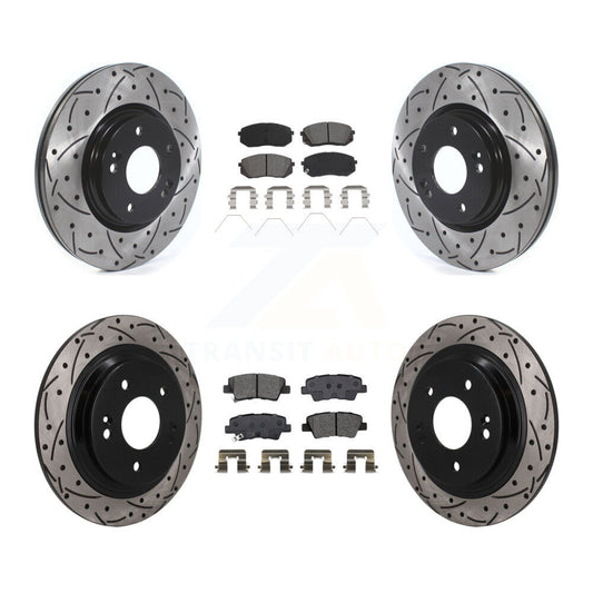 Coated Disc Rotors and Semi-Metallic Brake Pads Kit-KDS-101601
