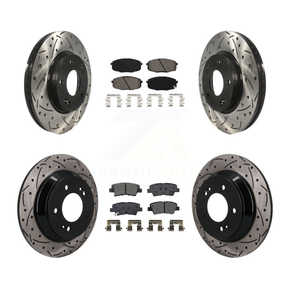 Coated Disc Rotors and Semi-Metallic Brake Pads Kit-KDS-101602