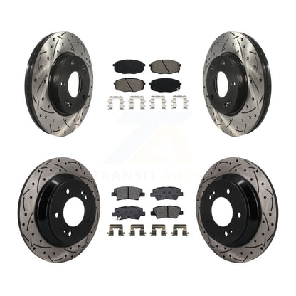 Coated Disc Rotors and Semi-Metallic Brake Pads Kit-KDS-101602