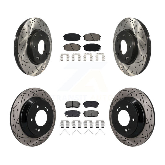 Coated Disc Rotors and Semi-Metallic Brake Pads Kit-KDS-101603