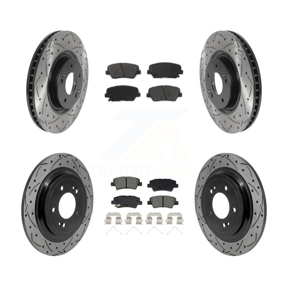 Coated Disc Rotors and Semi-Metallic Brake Pads Kit-KDS-101604