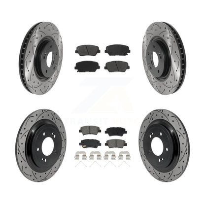 Coated Disc Rotors and Semi-Metallic Brake Pads Kit-KDS-101604
