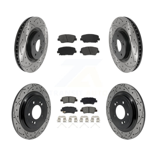 Coated Disc Rotors and Semi-Metallic Brake Pads Kit-KDS-101604