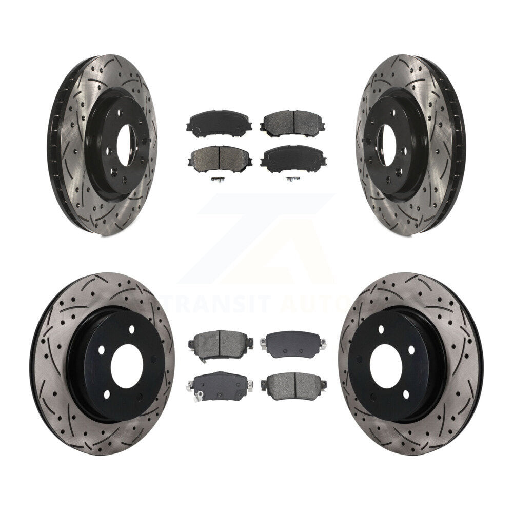 Coated Disc Rotors and Semi-Metallic Brake Pads Kit-KDS-101610 Kit.bestparts.ca