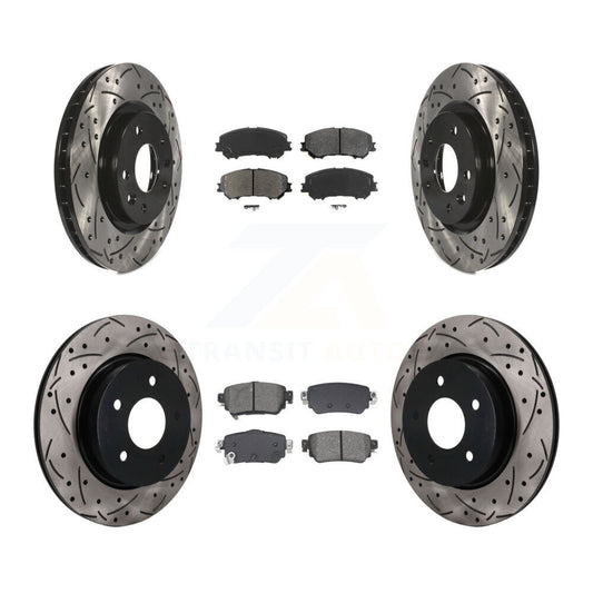 Coated Disc Rotors and Semi-Metallic Brake Pads Kit-KDS-101610