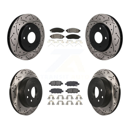 Coated Disc Rotors and Semi-Metallic Brake Pads Kit-KDS-101612