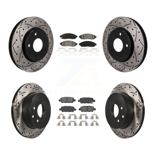 Coated Disc Rotors and Semi-Metallic Brake Pads Kit-KDS-101612