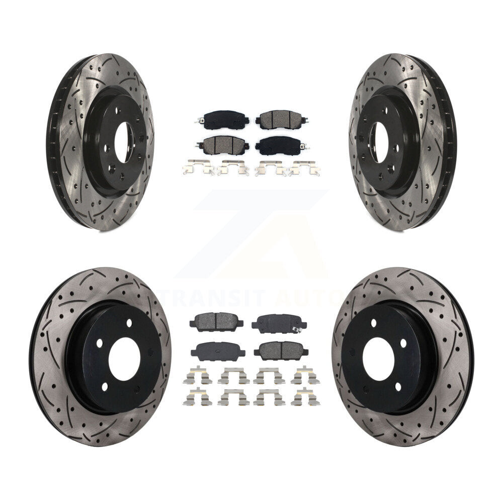 Coated Disc Rotors and Semi-Metallic Brake Pads Kit-KDS-101620