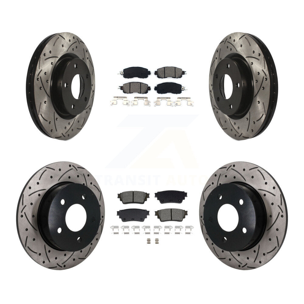 Coated Disc Rotors and Semi-Metallic Brake Pads Kit-KDS-101621 Kit.bestparts.ca