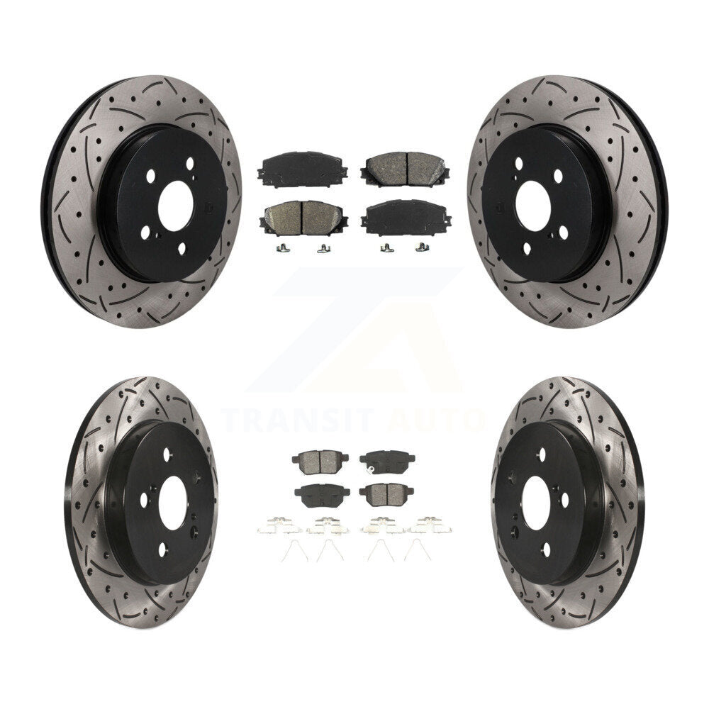 Coated Disc Rotors and Semi-Metallic Brake Pads Kit-KDS-101622
