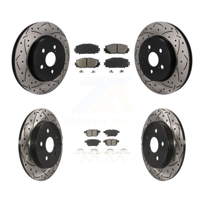 Coated Disc Rotors and Semi-Metallic Brake Pads Kit-KDS-101622