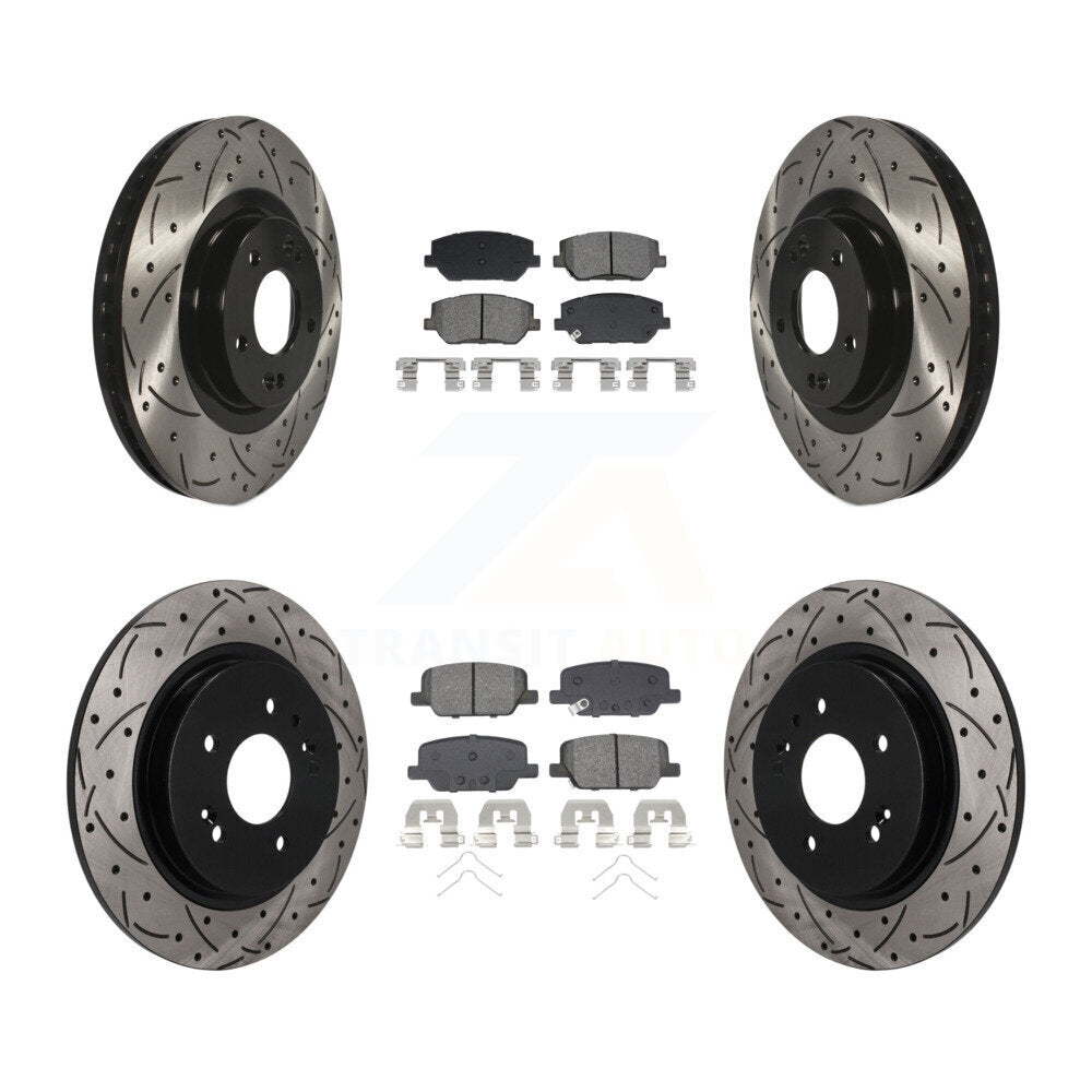 Coated Disc Rotors and Semi-Metallic Brake Pads Kit-KDS-101626