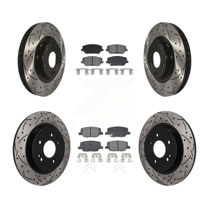 Coated Disc Rotors and Semi-Metallic Brake Pads Kit-KDS-101626