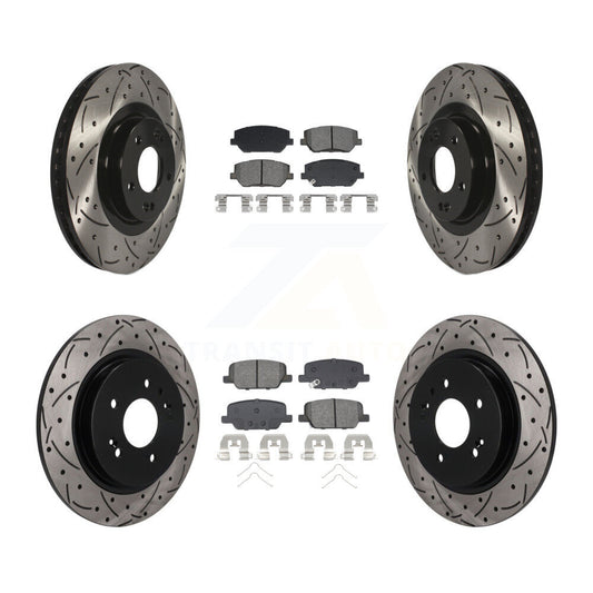 Coated Disc Rotors and Semi-Metallic Brake Pads Kit-KDS-101626
