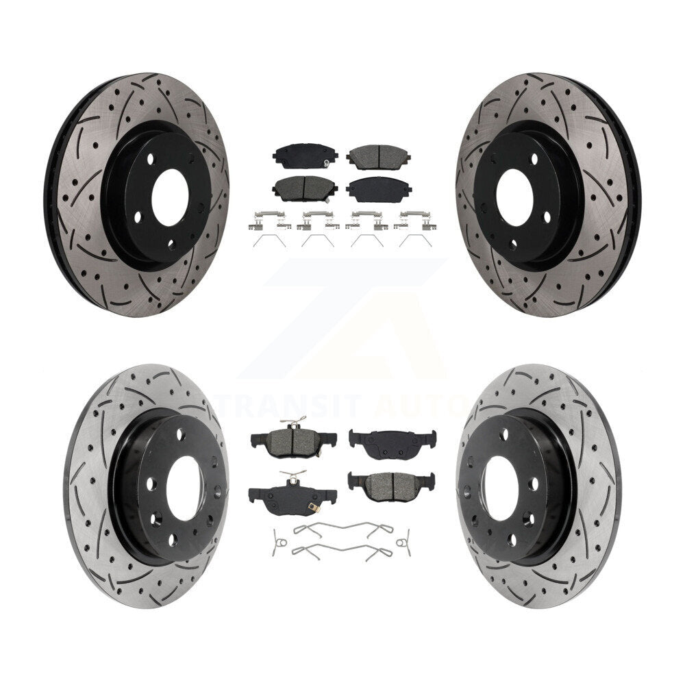 Coated Disc Rotors and Semi-Metallic Brake Pads Kit-KDS-101628 Kit.bestparts.ca